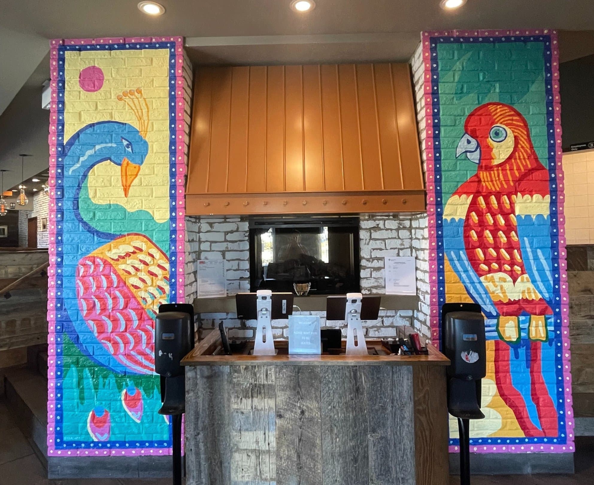 Wings of Lahore truck art-inspired mural at Karahi Boys in Falconridge, Calgary