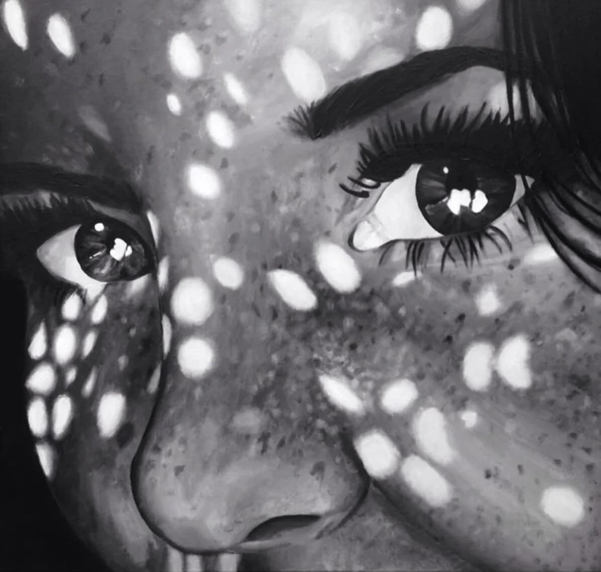 Curiosity, acrylic on canvas by Kiran Rai-Bhullar