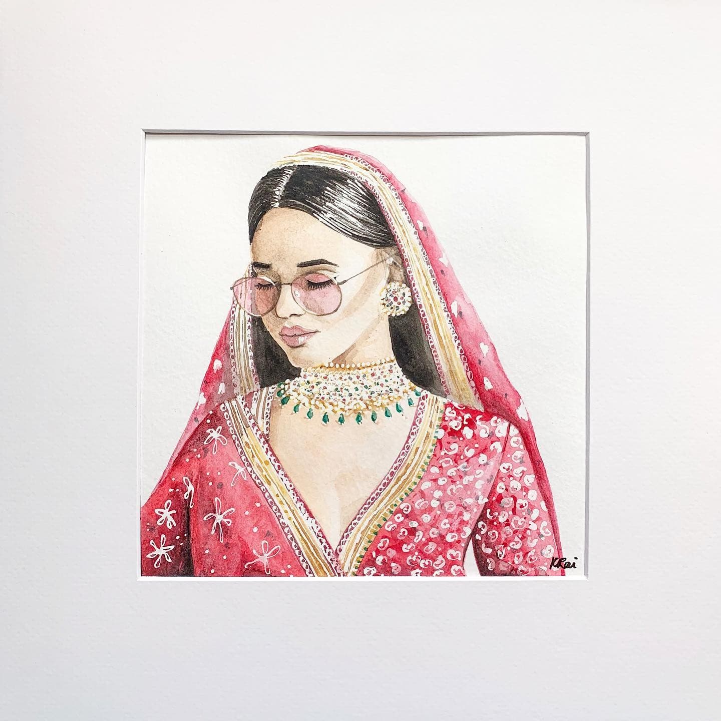Modern Day Dulhan in a white mat